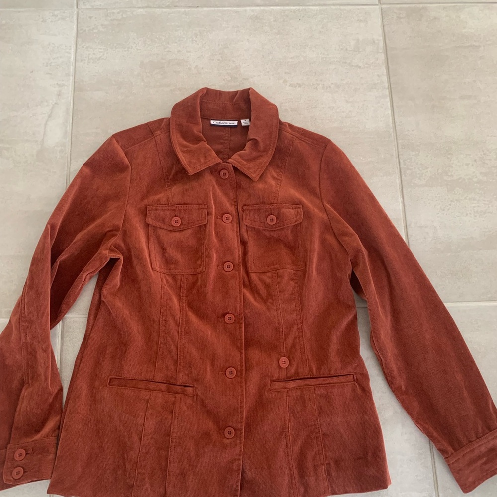 Croft & Barrow Brown Utility Jacket Corduroy